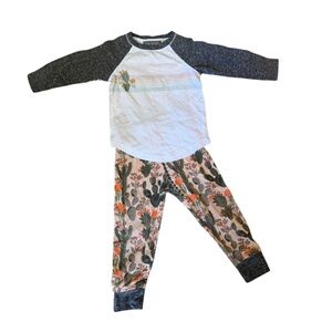 Grey Vintage from Miki Miette Kids Cactus Set - Black, White, and Orange